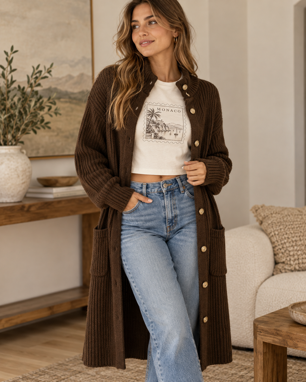 The Monaco Postcard Crop Top