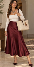 The Vivienne Satin Skirt