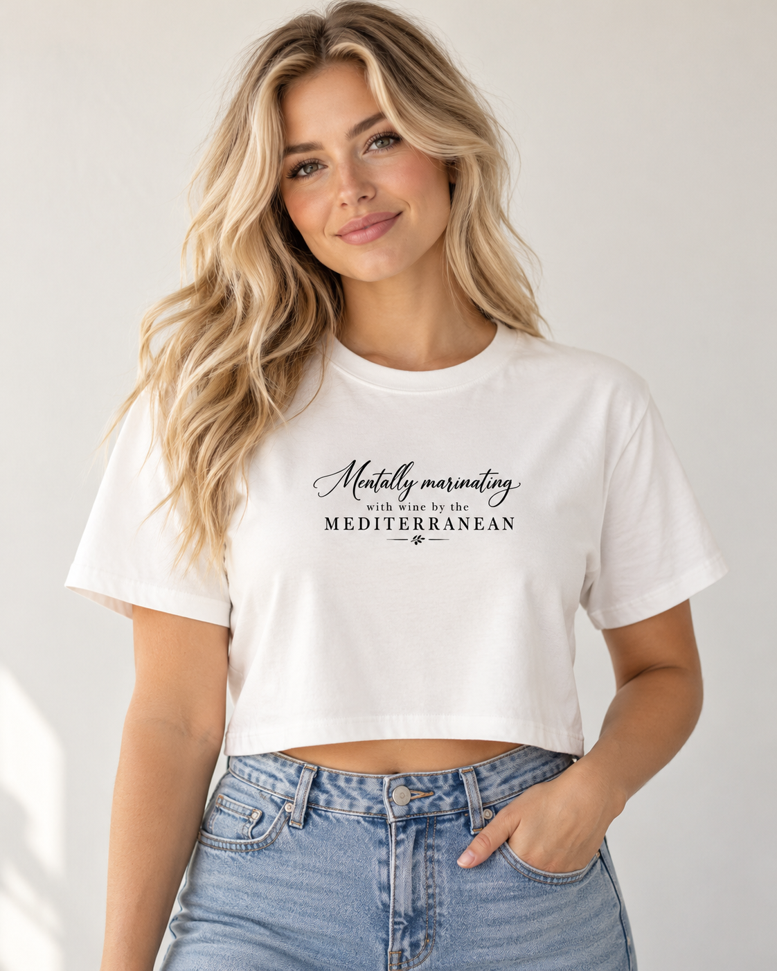 The Mentally Marinating Crop Top