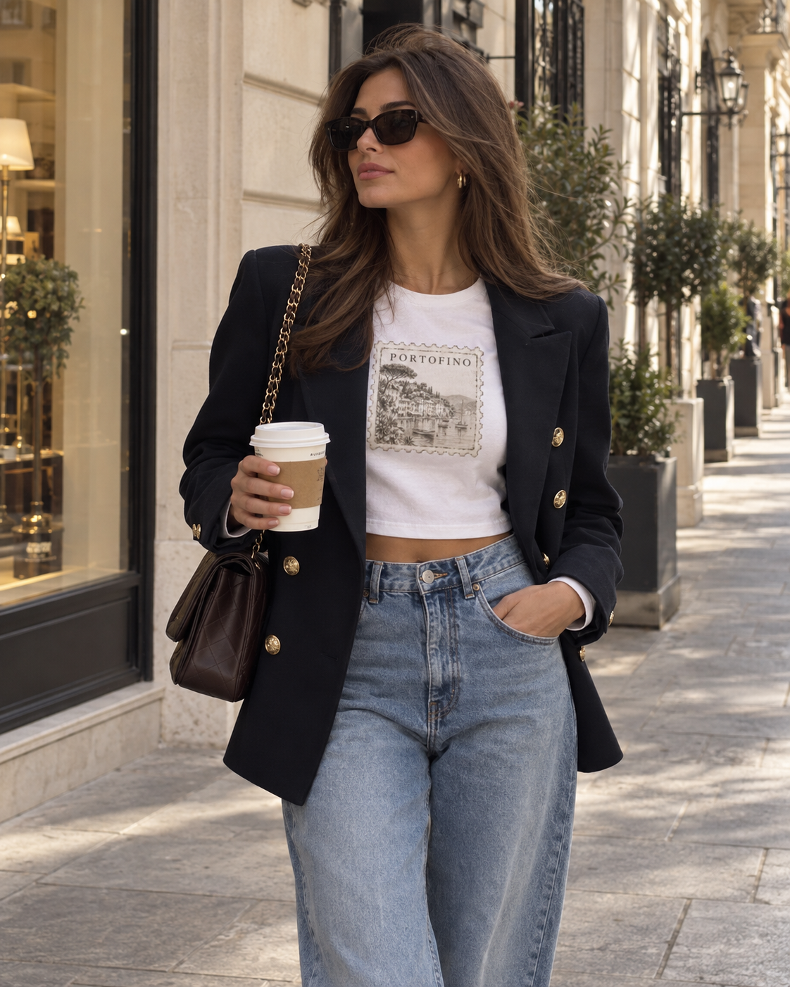 The Portofino Postcard Crop Top
